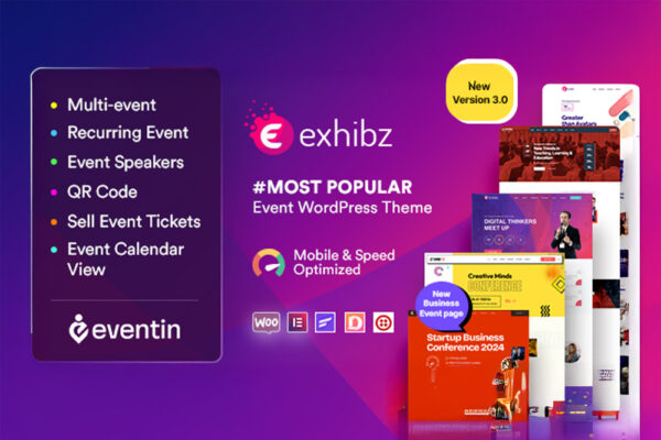Exhibz | Event Conference WordPress Theme 3.0.6