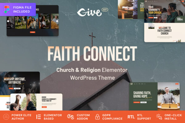Faith Connect - Tema WordPress de Religião e Igreja 1.0.1